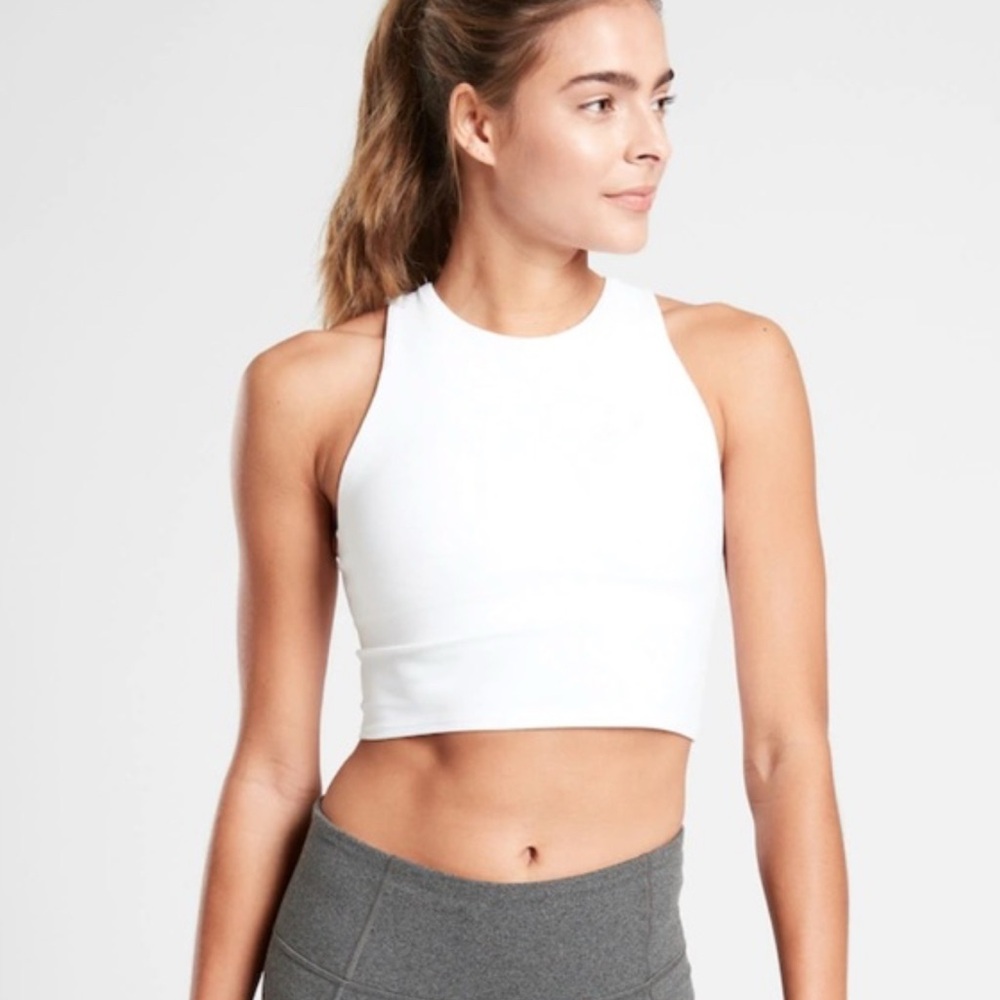 Athleta Conscious Crop White top